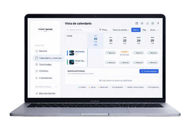 Portbase laptop interface
